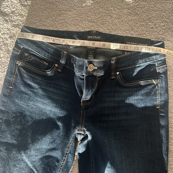 WHBM 💕 Dark Wash Denim Jeans NWT.       Inseam 32”, waist,length 40” - Picture 8 of 9